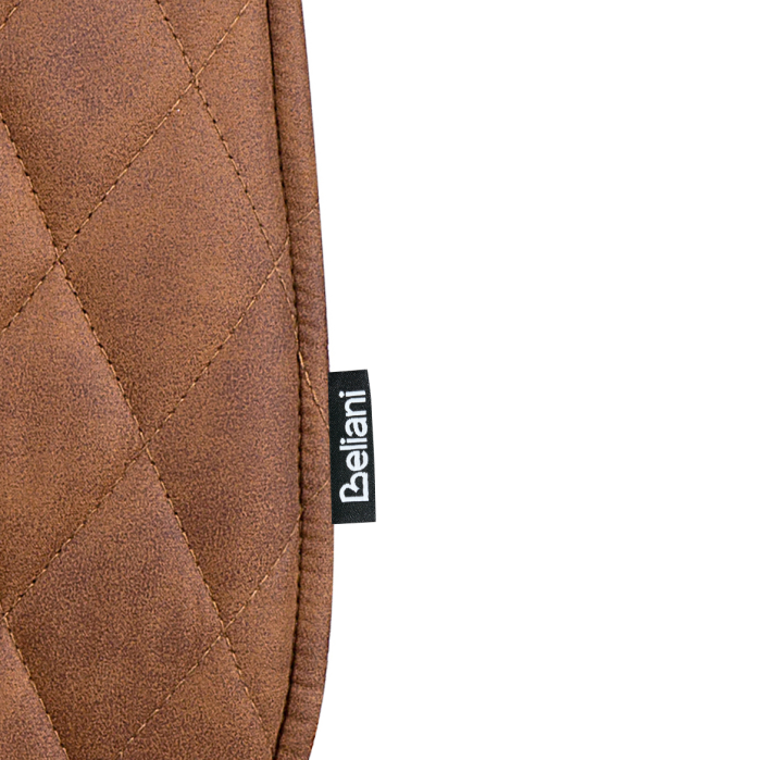 LISLE dining chair set of 2 Gold brown [10]