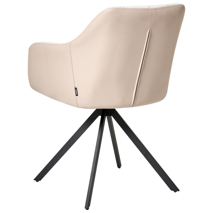 Set de 2 scaune dining LITHIA Boucle Bej deschis [7]