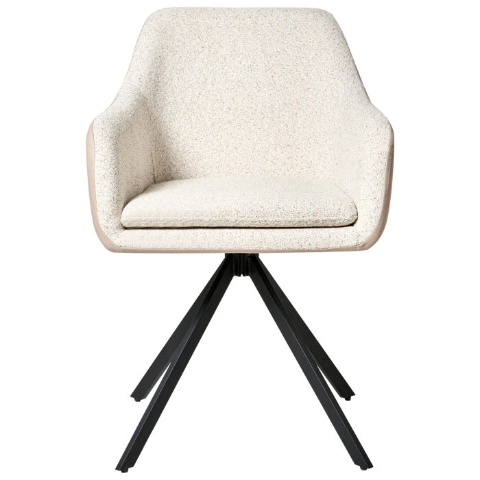 Set de 2 scaune dining LITHIA Boucle Bej deschis [6]