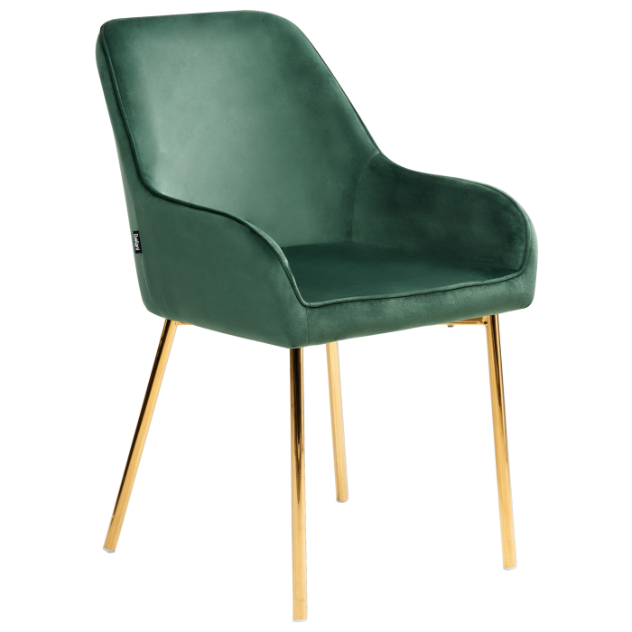 Set de 2 scaune dining LOVERNA Catifea Verde [6]