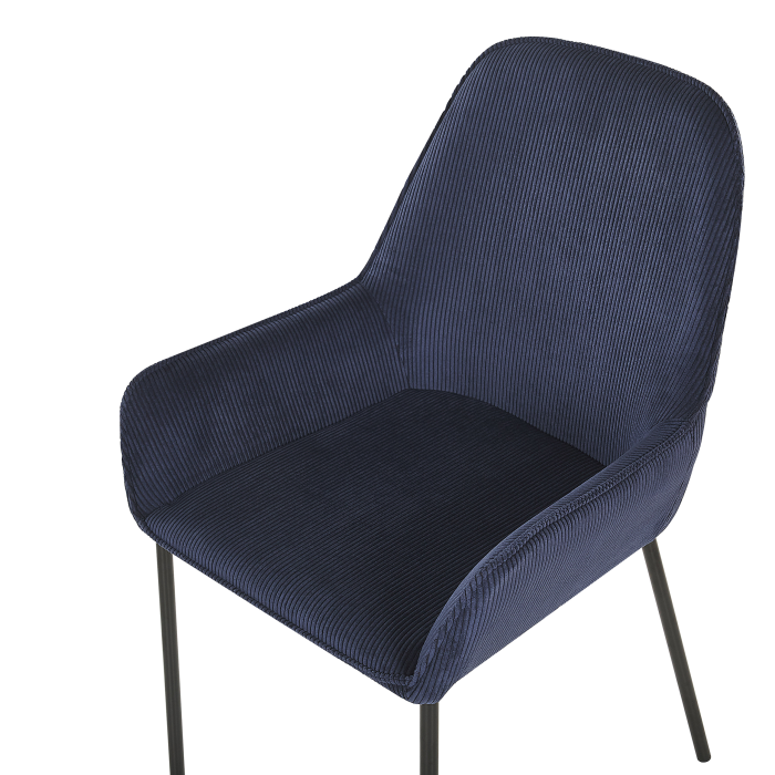 Set of 2 dining chairs LOVERNA Velvet Dark Blue [7]