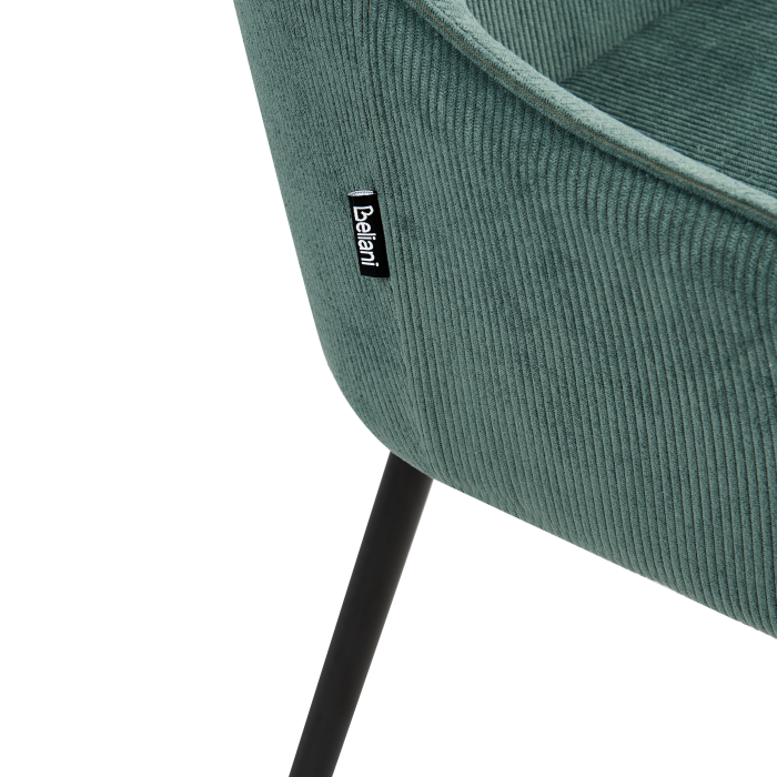 Set de 2 scaune dining LOVERNA Velur Verde [9]