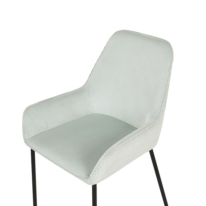 Set de 2 scaune dining LOVERNA Velur Verde mentă [7]