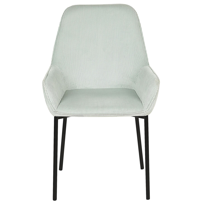 Set de 2 scaune dining LOVERNA Velur Verde mentă [5]