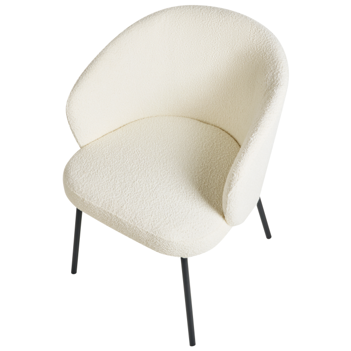 Set of 2 dining chairs LUDDEN Boucle Light beige [7]