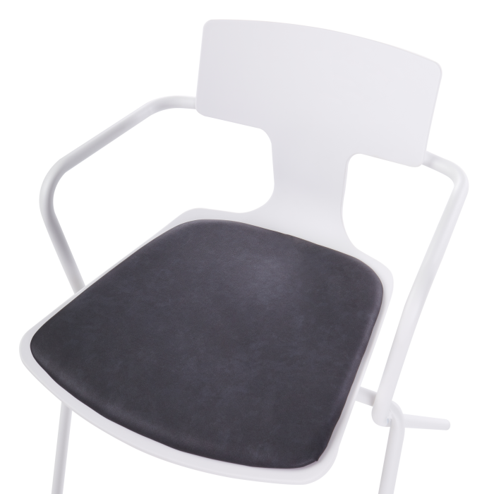 Set of 2 dining chairs MANSON Black/White [7]