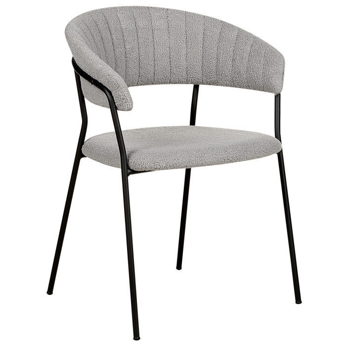 Set de 2 scaune dining MARIPOSA Boucle Gri [4]
