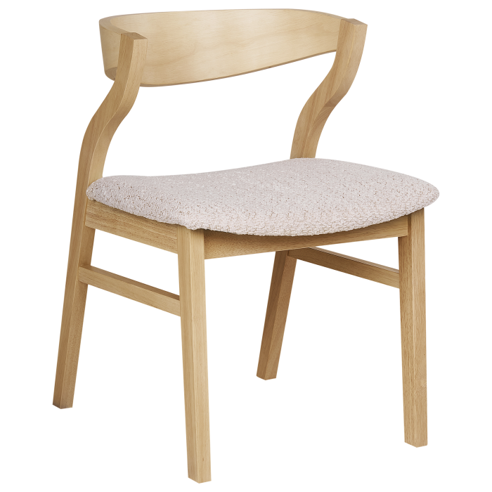 Set of 2 dining chairs MAROA Light beige wood [4]