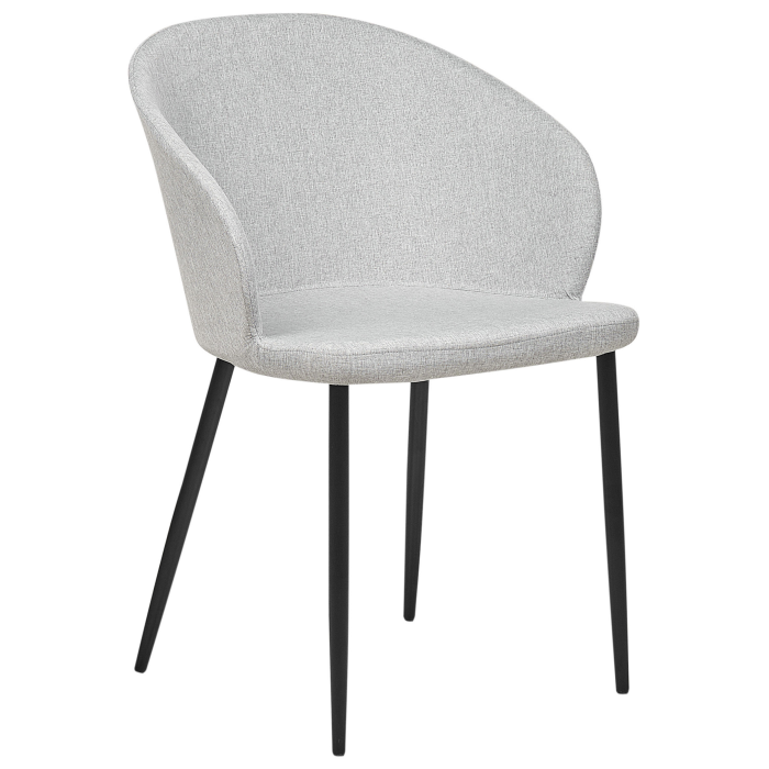Set of 2 MASON dining chairs Light grey [4]