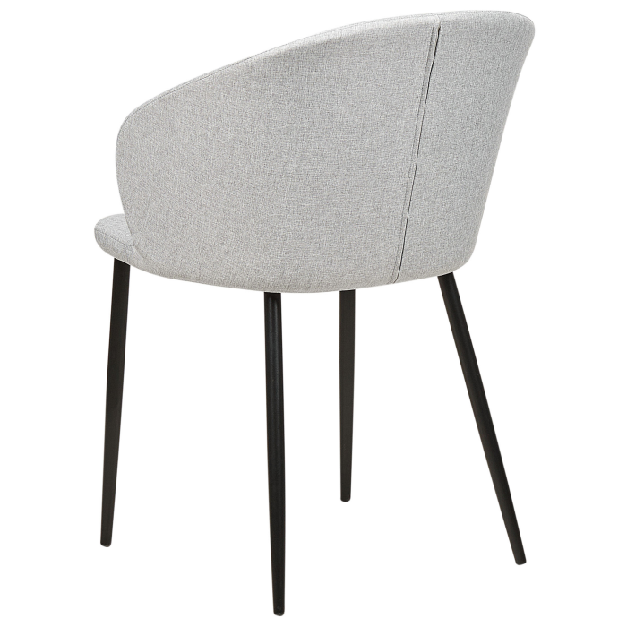 Set of 2 MASON dining chairs Light grey [6]