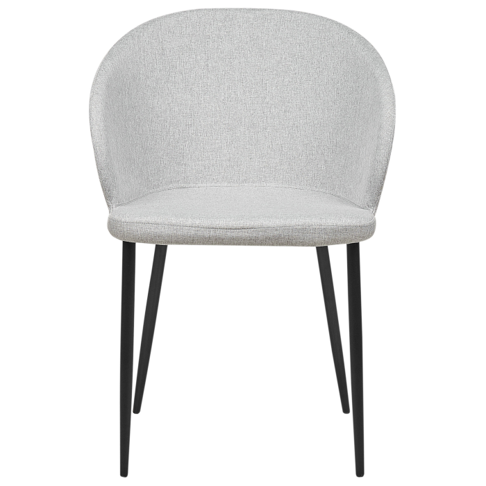 Set of 2 MASON dining chairs Light grey [5]