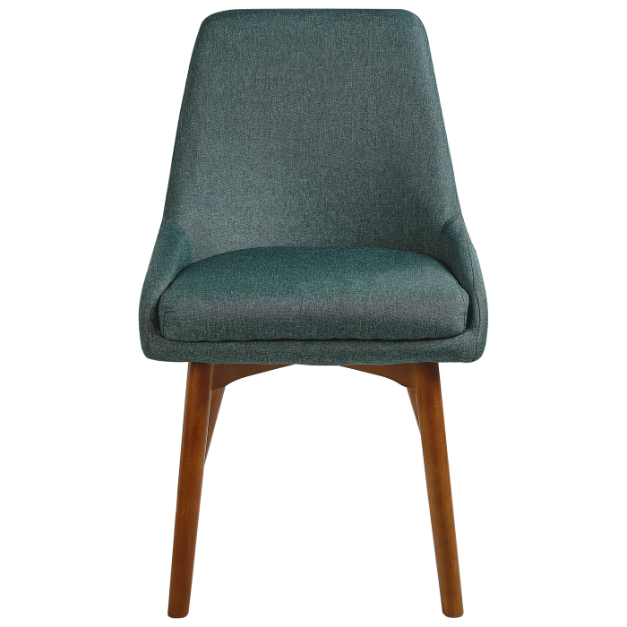 Set of 2 MELFORT Dining Chairs Dark Green [4]
