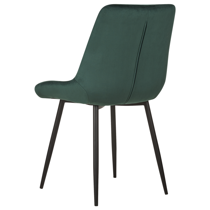 Set of 2 Dining Chairs MELROSE Velvet Dark Green [6]