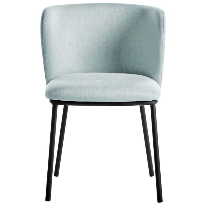 Set of 2 MINA Dining Stools Light Blue [5]