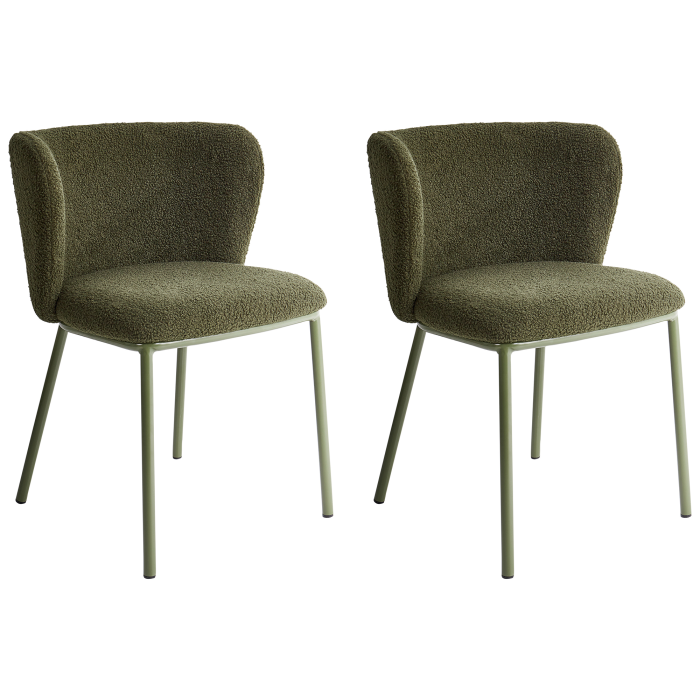 Set de 2 scaune dining MINA II Verde închis [4]