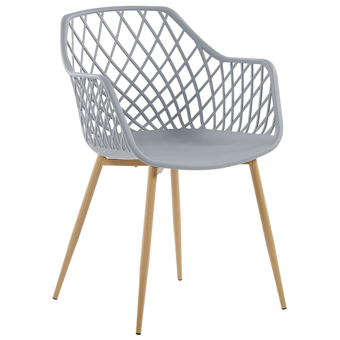Set de 2 scaune dining NASHUA Gri deschis [4]