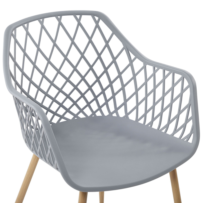 Set de 2 scaune dining NASHUA Gri deschis [7]