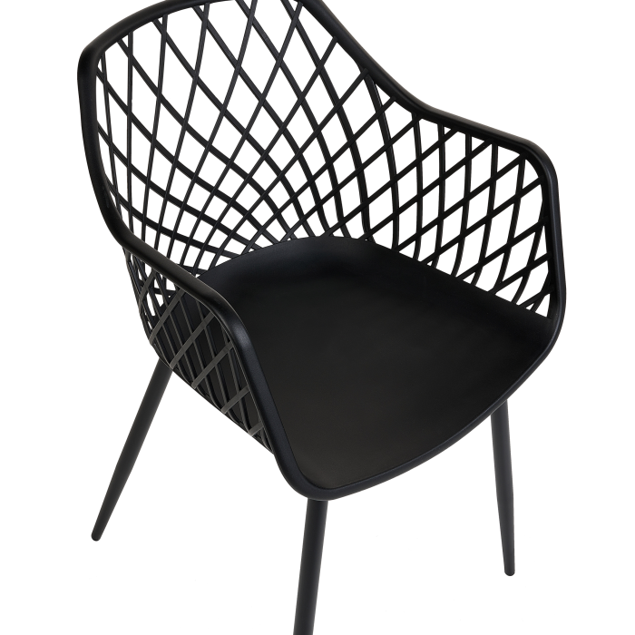 Set of 2 NASHUA II dining chairs Black [7]