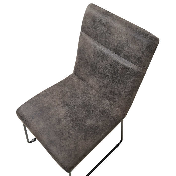 Set de 2 scaune dining NEVADA Gri închis [6]