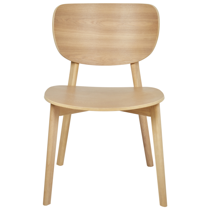 Set de 2 scaune dining OVERLY Lemn Maro deschis [5]