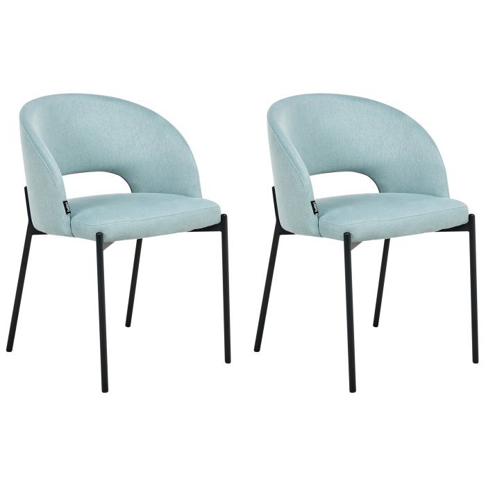 Set de 2 scaune dining PENNY  Albastru deschis [2]