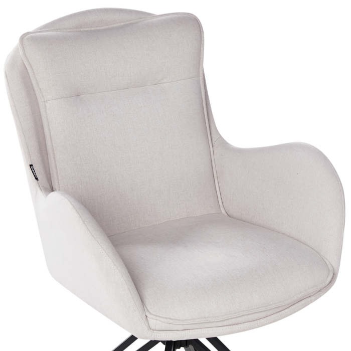 Set de 2 scaune dining Pivotant AVELAR Bej deschis [7]