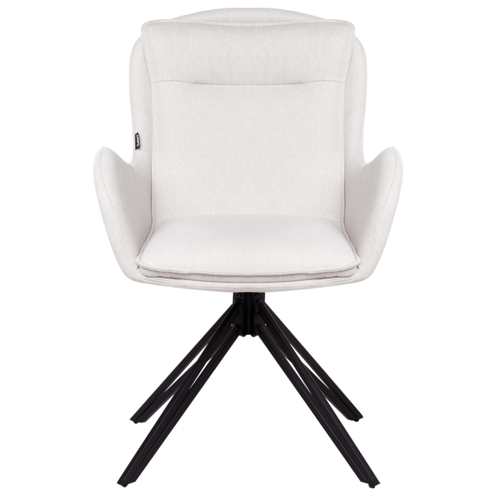 Set de 2 scaune dining Pivotant AVELAR Bej deschis [4]