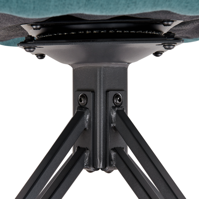 Set de 2 scaune dining Pivotant JODAR Albastru verzui [9]