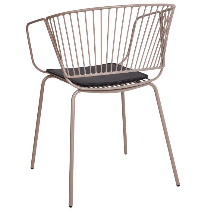 Set de 2 scaune dining RIGBY Metal Bej [6]