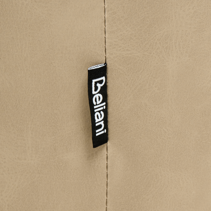 Set de 2 scaune dining SANSARC Piele ecologică Bej [9]