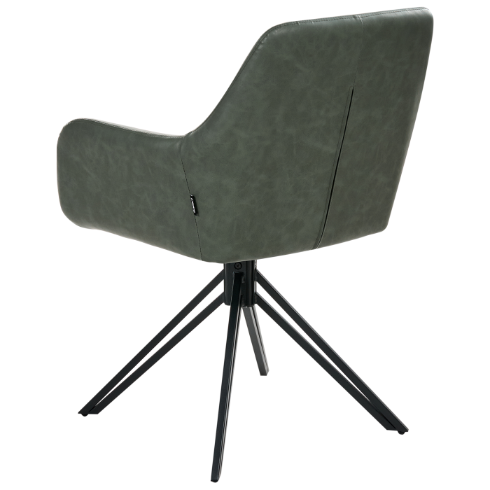 Set of 2 dining chairs SANSARC Eco-leather Green dark [6]