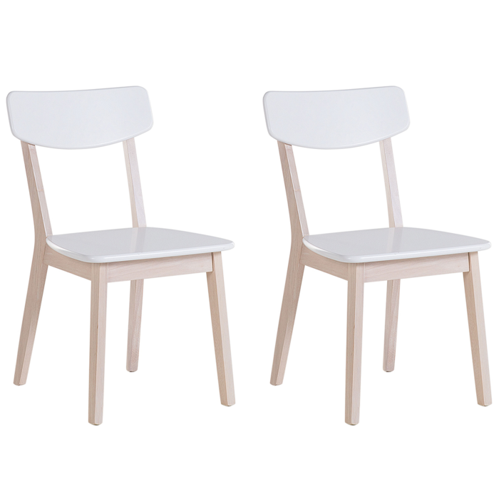 Set of 2 dining chairs SANTOS White [2]
