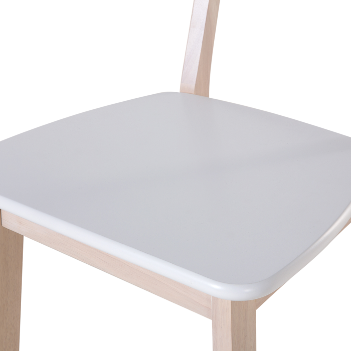 Set of 2 dining chairs SANTOS White [8]