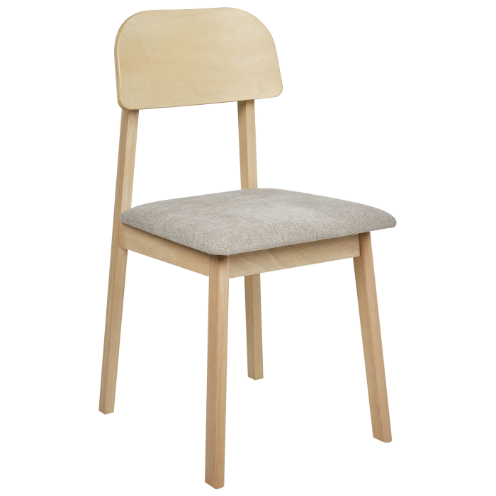 Set de 2 scaune dining SCANDIA Lemn Taupe [4]