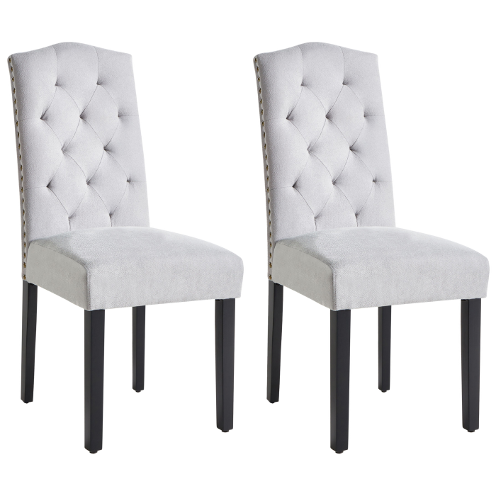 Set of 2 dining chairs SHIRLEY Grey [2]