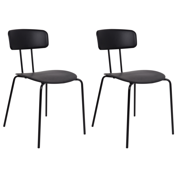 Set de 2 scaune dining SIBLEY Negru [2]