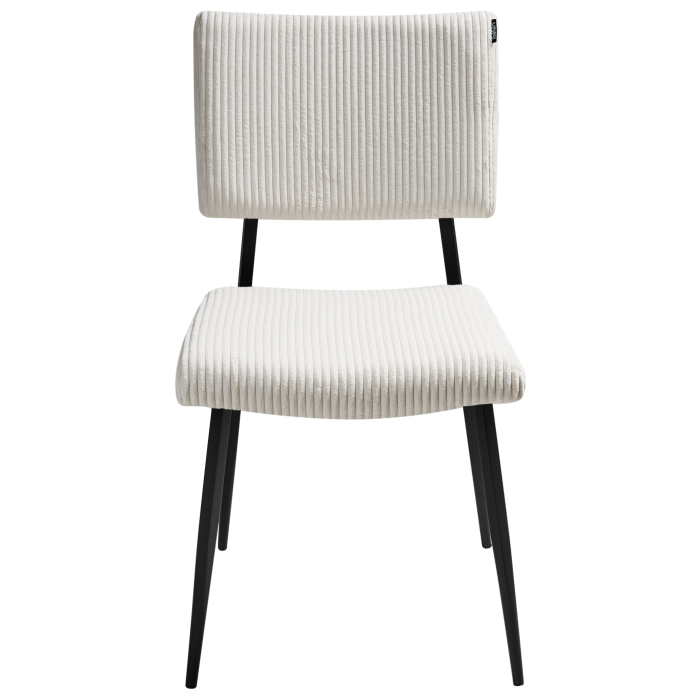 Set de 2 scaune dining STURGIS Velur Alb-murdar [5]