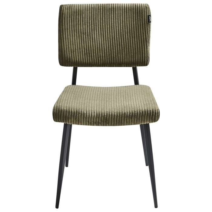 Set of 2 dining chairs STURGIS Velvet Olive Green [5]