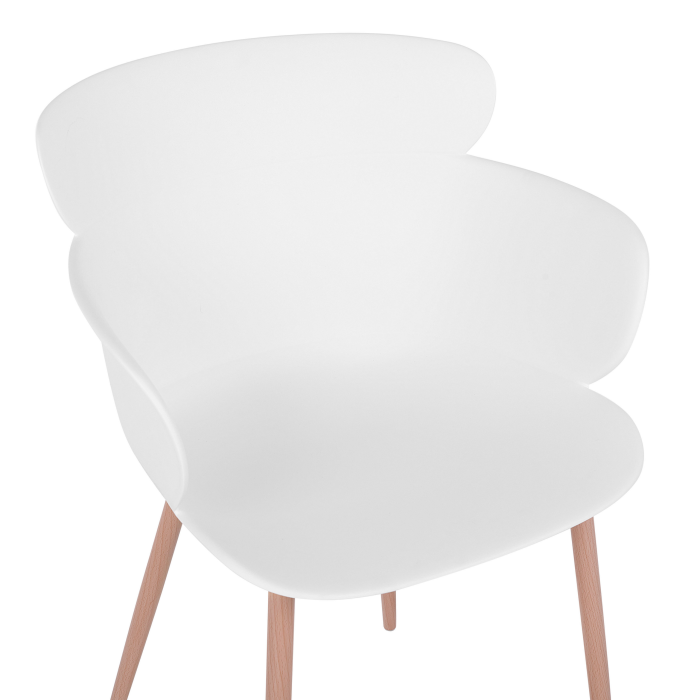 Set of 2 Dining Chairs SUMKLEY White [7]
