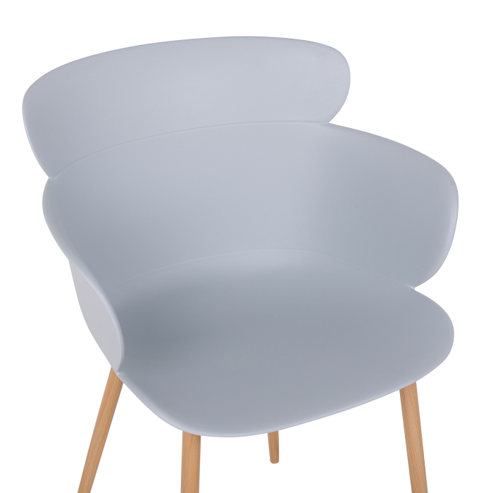 Set of 2 dining chairs SUMKLEY Light Grey [7]