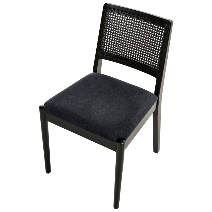 Set of 2 dining chairs TAMARAC Wood Black [7]