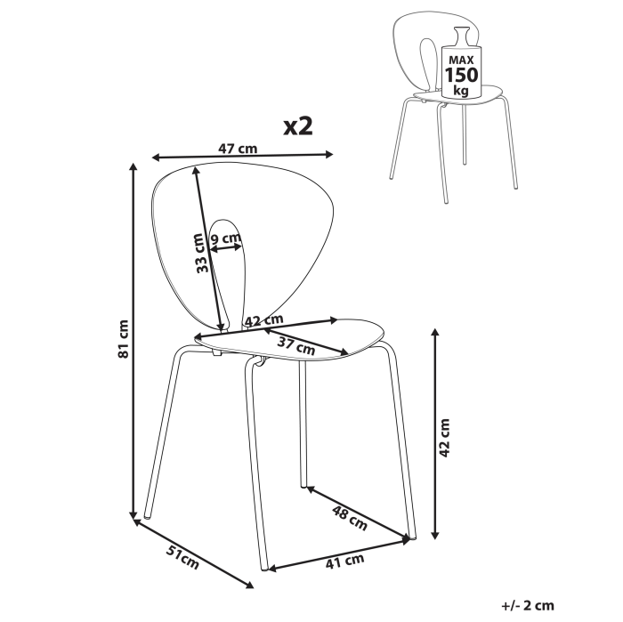 Set of 2 TRACY Dining Stools Light Green [3]