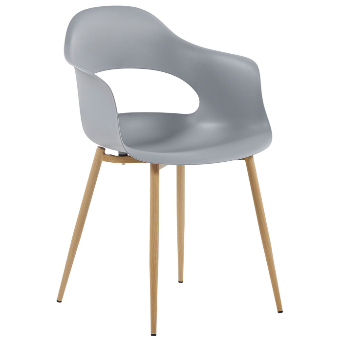 Set de 2 scaune dining UTICA Gri deschis [4]