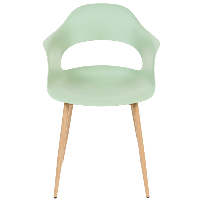 Set of 2 Dining Chairs UTICA Light Green [5]