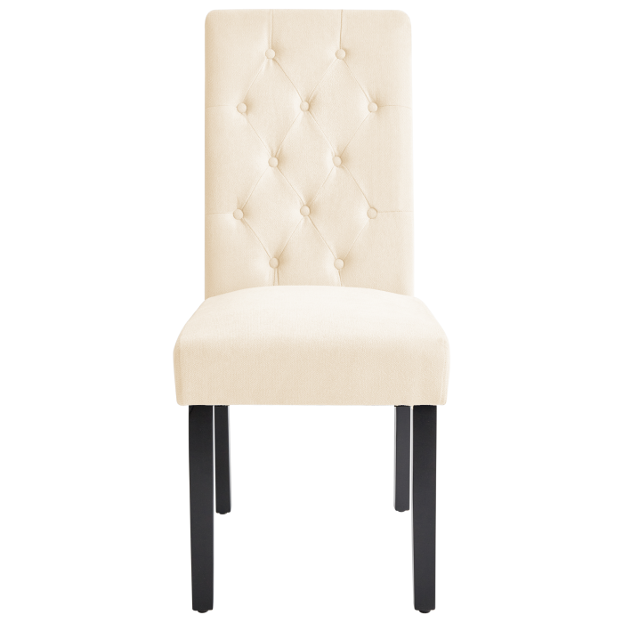 Set de 2 scaune dining VELVA  Bej deschis [5]