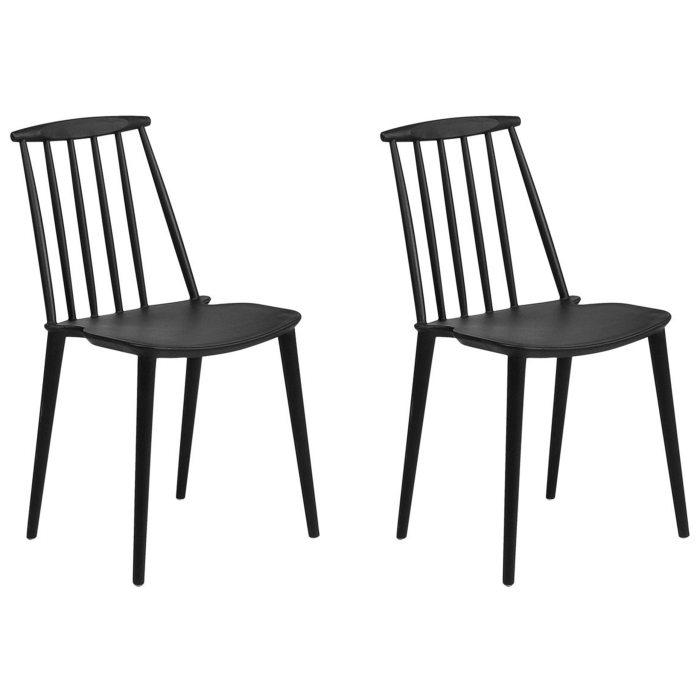Set de 2 scaune dining VENTNOR Negru [2]