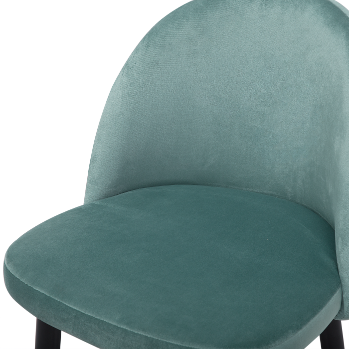 Set of 2 dining chairs VISALIA Velvet Mint Green [8]