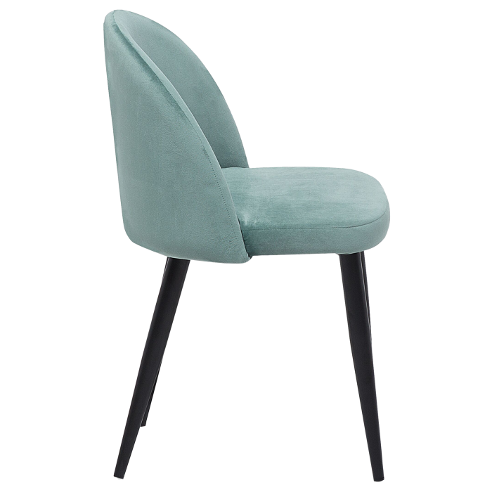 Set of 2 dining chairs VISALIA Velvet Mint Green [6]