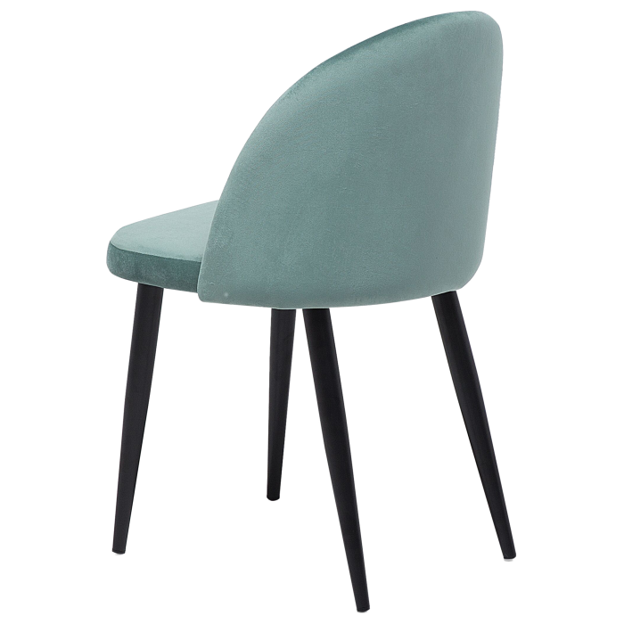 Set of 2 dining chairs VISALIA Velvet Mint Green [7]