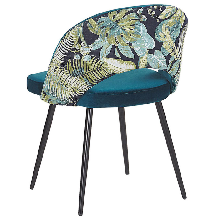 Set of 2 VIVIAN Dining Chairs Velvet Navy Blue [5]